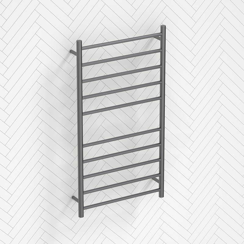 Radiant 600 x 1100mm Heated Round Ladder Towel Rail 10 Bars Variant Colour Available