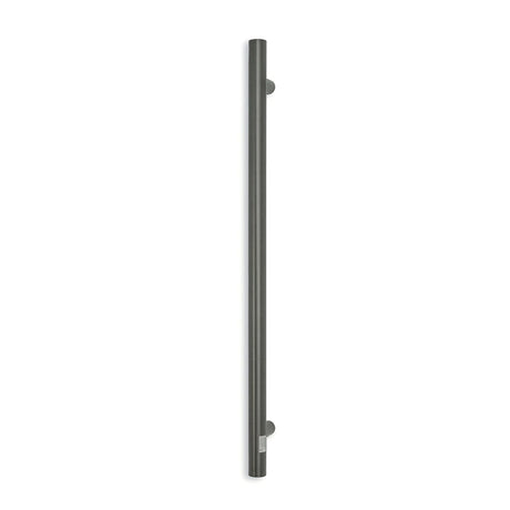 Radiant Gun Metal Vertical Single Heated Towel Rail 40 X 950Mm 1 Bars Rails