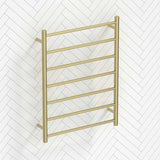 Radiant 600 x 800mm Heated Round Ladder Towel Rail 7 Bars Variant Colour Available