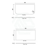 Rio 600/750/900/1200/1500Mm Bathroom Linear Surface Vanity Wall Hung Single/Double Bowl Plywood
