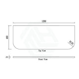 Rio 600/750/900/1200/1500Mm Bathroom Linear Surface Vanity Wall Hung Single/Double Bowl Plywood