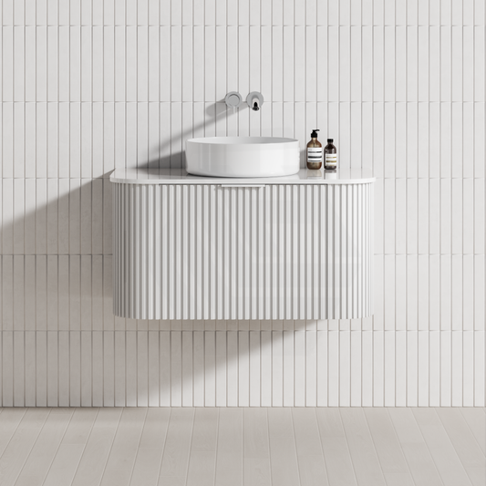 Rio 600/750/900/1200/1500Mm Bathroom Linear Surface Vanity Wall Hung Single/Double Bowls Plywood