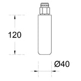 Billi Matt Black Xi Dispenser Riser 70/120Mm For X Series Dispensers