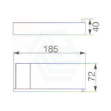 Rosa Chrome Toilet Roll Holder Stainless Steel 304 Paper Holders