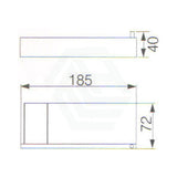 Rosa Matt Black Toilet Roll Holder Stainless Steel 304 Paper Holders