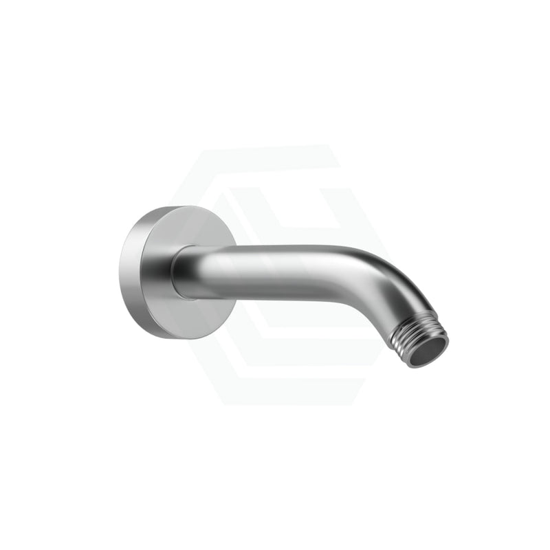 Round Angled Shower Arm Chrome In Solid Brass Arms