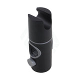 Round Black Top Water Inlet Twin Shower Rail With Diverter