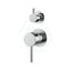 Round Brass Chrome Shower/Bath Mixer With Diverter Wall Mixers 