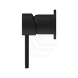 Round Brass Matt Black Shower/Bath Mixer With Diverter Wall Mixers