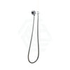 Round Chrome Shower Holder Wall Connector & Hose Only With