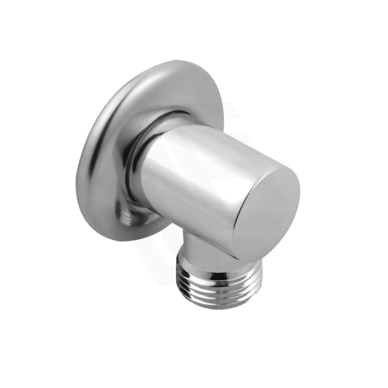 Round Chrome Wall Mounted Sliding Rail With Water Hose & Connector Only