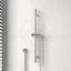 Round Chrome Wall Mounted Sliding Rail With Water Hose & Connector Only Shower