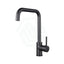 Round Matt Black 360° Swivel Kitchen Sink Mixer Tap Gooseneck Spout Mixers