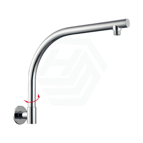 Round Swivel Wall Mounted Shower Arm Chrome Arms