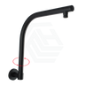 Round Swivel Wall Mounted Shower Arm Matt Black