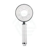 ABS Handheld Shower Round 3 Functions White and Chrome