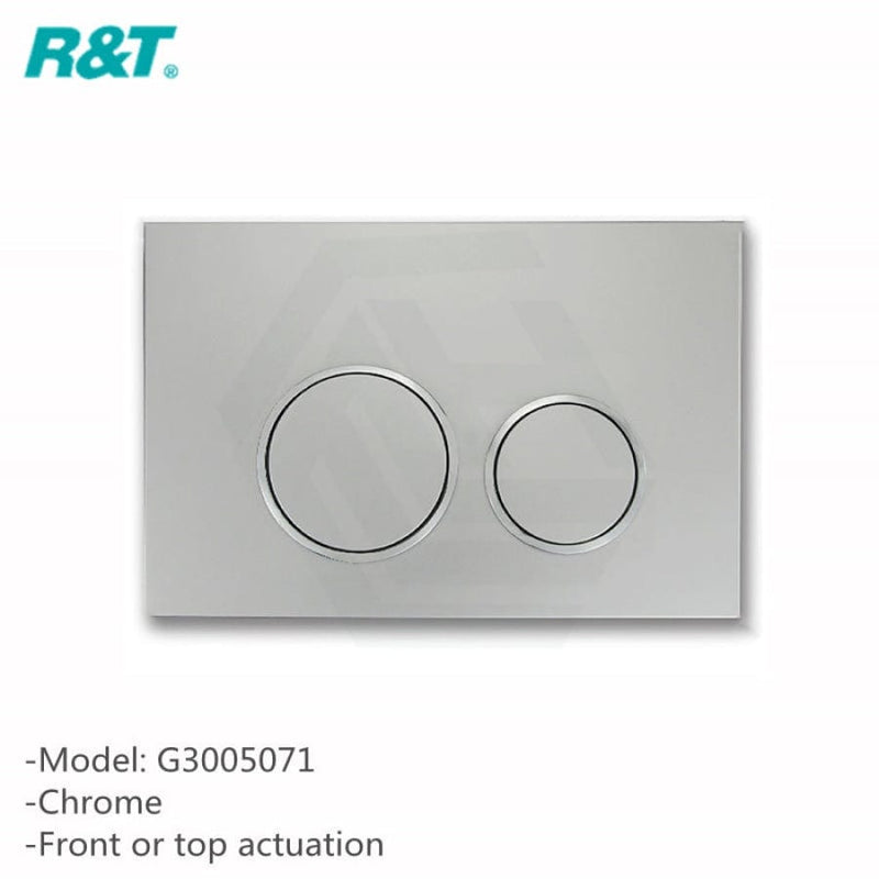 R&t Framed Low Level In-Wall Cistern For Wall Hung Toilet Pan Top Or Front Flush Button Available