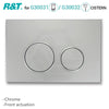 R&T Toilet Button For Inwall Concealed Cistern Round Chrome