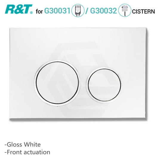 R&T Toilet Button For Inwall Concealed Cistern Round White