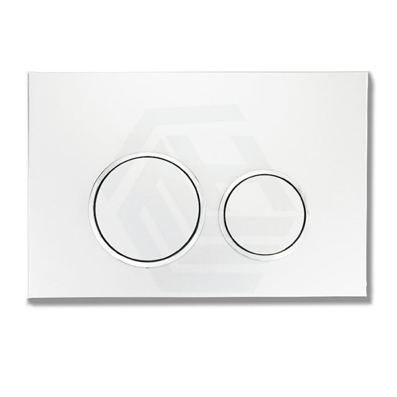 R&t Toilet Button For In-Wall Concealed Cistern Gloss White Surface G3004111W