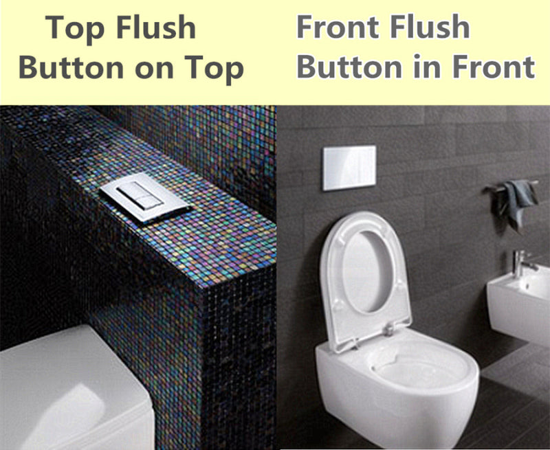R&t Toilet Button For In-Wall Concealed Cistern Gloss White Surface G3005008W