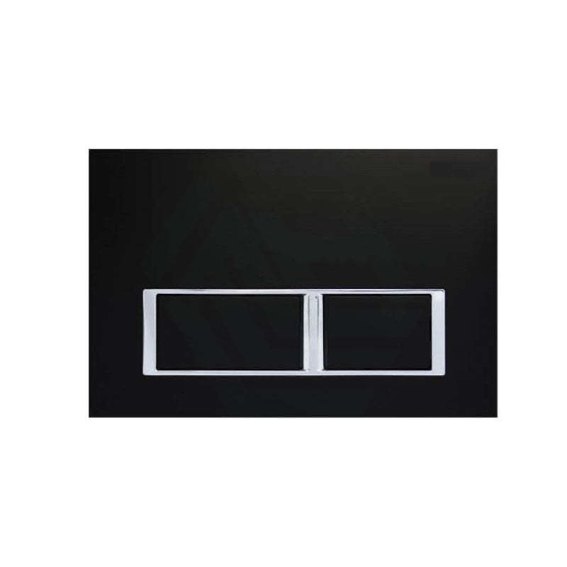 R&T Toilet Button For In-Wall Concealed Cistern Matt Black Surface G3004112B Toilets Push Buttons