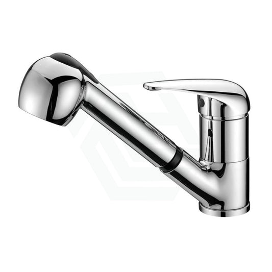Ruby Chrome Solid Brass Round Mixer Tap With 360° Swivel And Pull Out For Kitchen Sink Mixers
