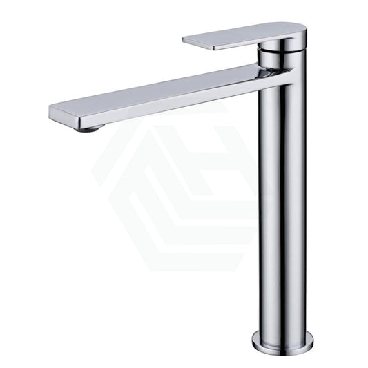 Ruki Solid Brass Chrome High Rise Basin Mixer For Vanity And Sink Tall Mixers