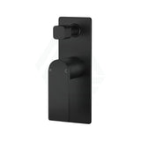 Ruki Solid Brass Matt Black Bath/Shower Wall Mixer With Diverter Mixers 
