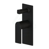 Ruki Solid Brass Matt Black Bath/Shower Wall Mixer With Diverter Mixers 