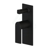 Ruki Solid Brass Matt Black Bath/Shower Wall Mixer With Diverter Mixers With