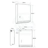 Satin Stainless Steel Tumbler Lock Hand Paper Towel Dispenser