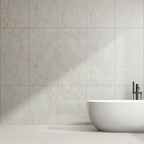 RAK Crystal White Matt Marble Look 300/600/1200mm Tile