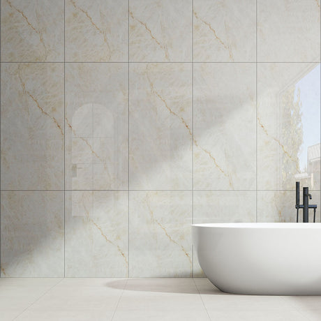 RAK Crystal White Polished Marble Look 300/600/1200mm Tile