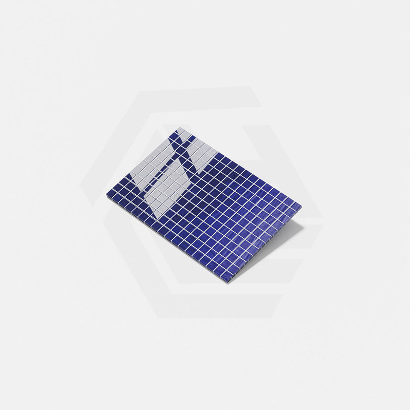 Onix Lisa Dark Blue Gloss Glass Mosaic Tile 310x467mm Sheet (25x25mm Chip Piece)