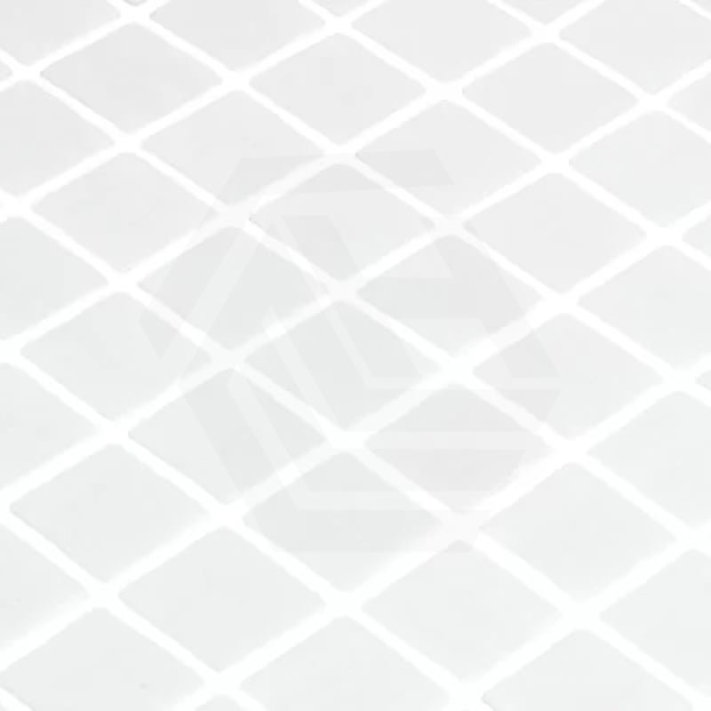 Onix Lisa White Gloss Glass Mosaic Tile 310x467mm Sheet (25x25mm Chip Piece)