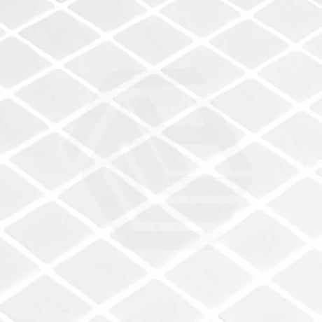 Onix Lisa White Gloss Glass Mosaic 310x467mm Sheet Tile (25x25mm Chip Piece)