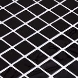 Onix Lisa Black Gloss Glass Mosaic Tile 310x467mm Sheet (25x25mm Chip Piece)