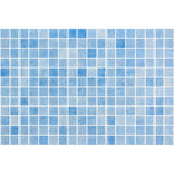 Onix Nieve Azul Celeste Gloss Glass Mosaic Tile 310x467mm Sheet (25x25mm Chip Piece)