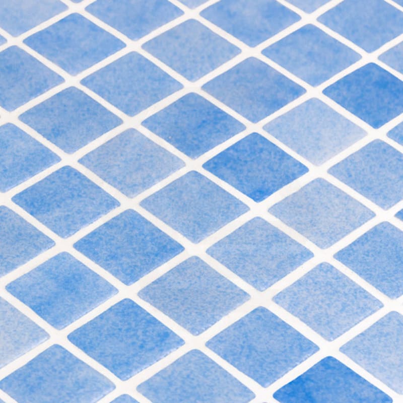 Onix Nieve Azul Celeste Gloss Glass Mosaic Tile 310x467mm Sheet (25x25mm Chip Piece)