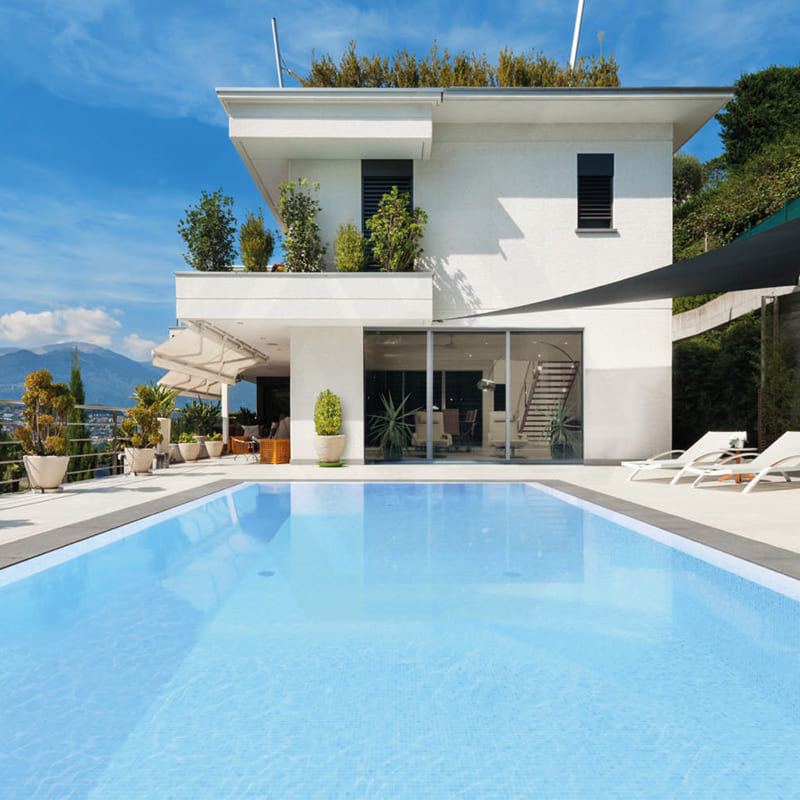 Onix Nieve Azul Celeste Gloss Glass Mosaic Tile 310x467mm Sheet (25x25mm Chip Piece)