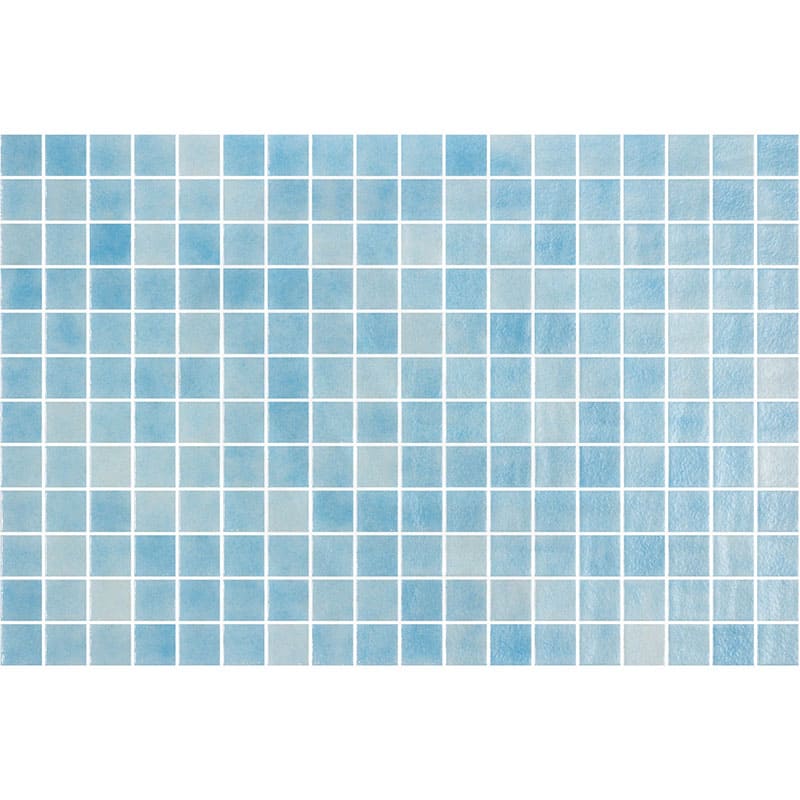 Onix Nieve Azul Claro Gloss Glass Mosaic Tile 310x467mm Sheet (25x25mm Chip Piece)