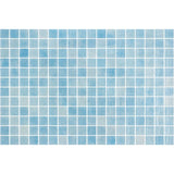 Onix Nieve Azul Claro Gloss Glass Mosaic Tile 310x467mm Sheet (25x25mm Chip Piece)