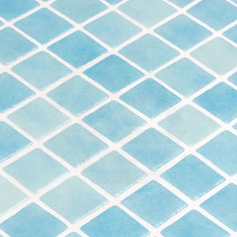 Onix Nieve Azul Claro Gloss Glass Mosaic Tile 310x467mm Sheet (25x25mm Chip Piece)
