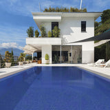 Onix Nieve Azul Marino Gloss Glass Mosaic Tile 310x467mm Sheet (25x25mm Chip Piece)