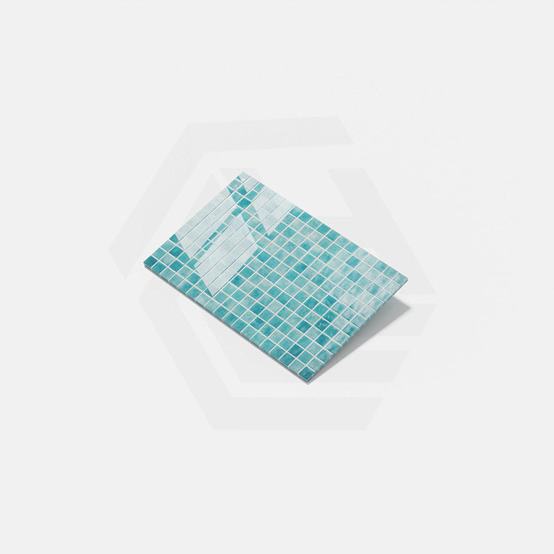 Onix Nieve Verde Gloss Glass Mosaic Tile 310x467mm Sheet (25x25mm Chip Piece)