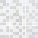 Onix Stoneglass Opalo Blanco Gloss/Matte Blend Glass Mosaic Tile 310x310mm Sheet (25x25mm Chip Size)