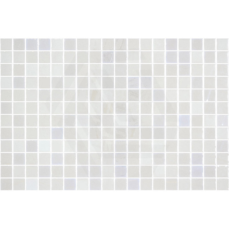 Onix Opalo Blanco Gloss Glass Mosaic Tile 310x467mm Sheet (25x25mm Chip Piece)