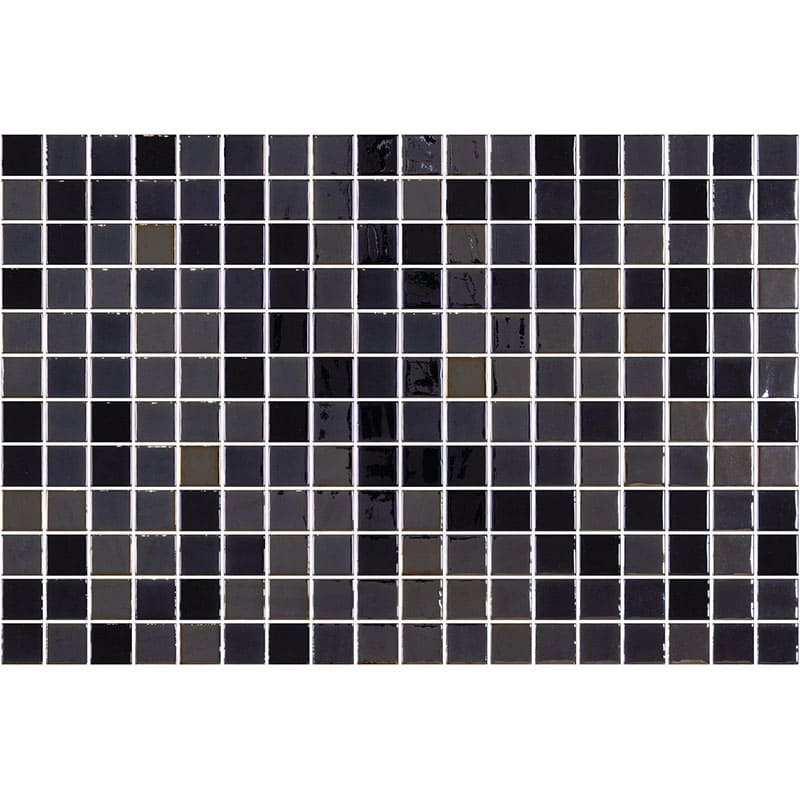 Onix Opalo Negro Gloss Glass Mosaic Tile 310x467mm Sheet (25x25mm Chip Piece)