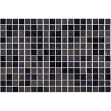 Onix Opalo Negro Gloss Glass Mosaic Tile 310x467mm Sheet (25x25mm Chip Piece)